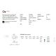Plafoniere - Plafoniera LED design circular OZ PL D040 ON-OFF OTTONE 3000K