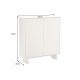Dulapuri - Dulap cu blat ceramic SAVOY 130cm alb
