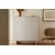 Dulapuri - Dulap cu blat ceramic SAVOY 130cm alb