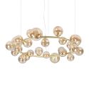 Lustra suspendata design modern PERLAGE SP25 AMBRA