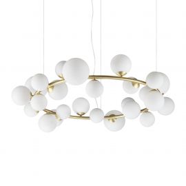 Pendule, Lustre suspendate - Lustra suspendata design modern PERLAGE SP25 BIANCO