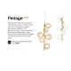 Pendule, Lustre suspendate - Lustra suspendata design modern PERLAGE SP25 BIANCO