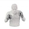 Statueta decorativa BOXER 50cm alb/ argintiu