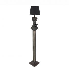 Lampa de podea coloana canelata si bust DAVID 120cm