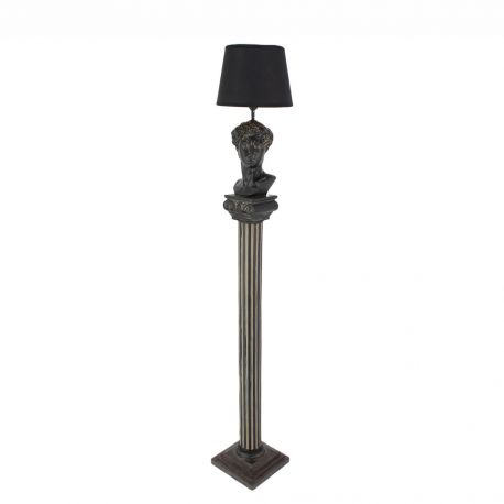 Lampadare - Lampa de podea coloana canelata si bust DAVID 120cm