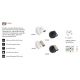 Aplice cu Spot - Aplica cu reader LED directionabil USB-C ELF AP BIANCO