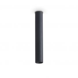 Plafoniere cu spoturi, Spoturi aplicate - Spot aplicat tavan LOOK LED PL1 ROUND D30 H200 ON-OFF NERO 3000K