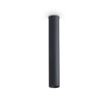 Plafoniere cu spoturi, Spoturi aplicate - Spot aplicat tavan LOOK LED PL1 ROUND D30 H200 ON-OFF NERO 3000K