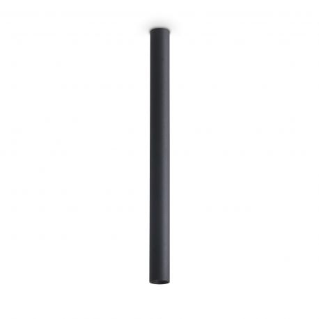 Plafoniere cu spoturi, Spoturi aplicate - Spot aplicat tavan LOOK LED PL1 ROUND D30 H400 ON-OFF NERO 3000K