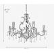 Candelabre, Lustre - Candelabru 6 brate din alama si cristal Venezia