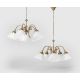 Candelabre, Lustre - Candelabru 5 brate din alama si abajur ceramic Zefira