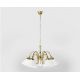 Candelabre, Lustre - Candelabru 5 brate din alama si abajur ceramic Zefira
