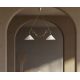 Candelabre, Lustre - Candelabru 2 brate din alama si abajur ceramic Zefira