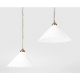 Pendule, Lustre suspendate - Pendul din alama si abajur ceramic Zefira