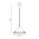 Pendule, Lustre suspendate - Pendul din alama si abajur ceramic Zefira