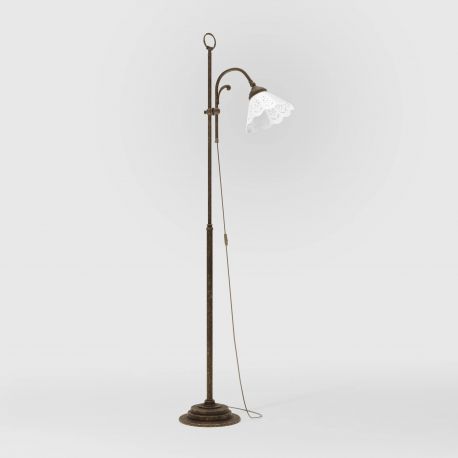 Lampadare - Lampadar din alama si abajur ceramic Zefira