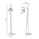 Lampadare - Lampadar din alama si abajur ceramic Zefira