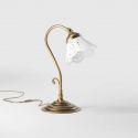 Lampa de masa din alama si abajur ceramic Zefira