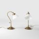 Veioze - Lampa de masa din alama si abajur ceramic Zefira