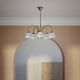 Candelabre, Lustre - Candelabru stil neoclasic din alama si sticla Elide