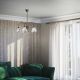 Candelabre, Lustre - Candelabru stil neoclasic din alama si sticla Elide
