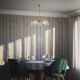 Candelabre, Lustre - Candelabru stil neoclasic din alama si sticla Elide