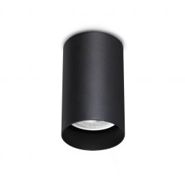 Plafoniere cu spoturi, Spoturi aplicate - Spot aplicat tavan LOOK PL1 ROUND D60 H100 NERO