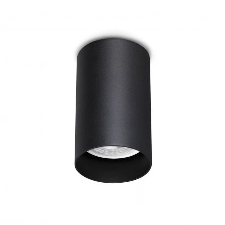 Plafoniere cu spoturi, Spoturi aplicate - Spot aplicat tavan LOOK PL1 ROUND D60 H100 NERO