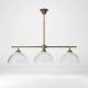 Candelabre, Lustre - Candelabru stil neoclasic din alama si sticla Elide