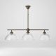 Candelabre, Lustre - Candelabru stil neoclasic din alama si sticla Elide