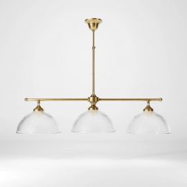 Candelabru stil neoclasic din alama si sticla Elide
