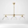Candelabru stil neoclasic din alama si sticla Elide