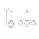 Candelabre, Lustre - Candelabru stil neoclasic din alama si sticla Elide