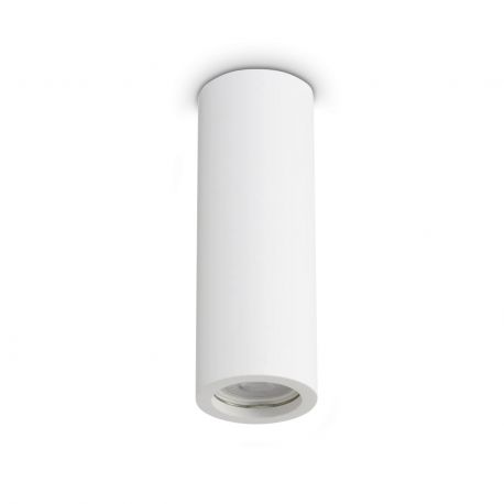 Plafoniere cu spoturi, Spoturi aplicate - Spot aplicat tavan LOOK PL1 ROUND D70 H200 GESSO