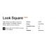 Plafoniere cu spoturi, Spoturi aplicate - Spot aplicat tavan LOOK PL1 SQUARE D60 H100 OTTONE