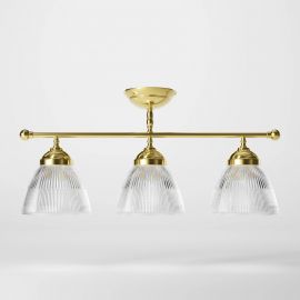 Lustre aplicate - Lustra stil neoclasic din alama si sticla Elide