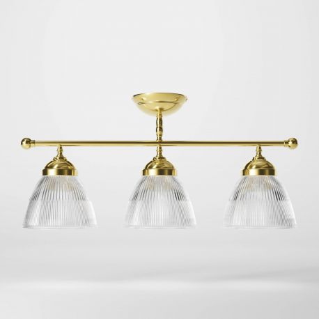 Lustre aplicate - Lustra stil neoclasic din alama si sticla Elide