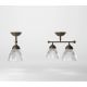 Lustre aplicate - Lustra stil neoclasic din alama si sticla Elide