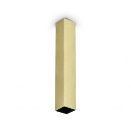 Plafoniere cu spoturi, Spoturi aplicate - Spot aplicat tavan LOOK PL1 SQUARE D60 H400 OTTONE