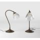 Veioze - Lampa de masa stil neoclasic din alama si sticla Elide