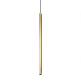 Pendule, Lustre suspendate - Pendul minimalist LOOK SP1 ROUND D40 H1000 OTTONE