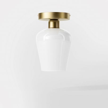 Plafoniere - Plafoniera design italian din alama si sticla Talis