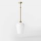 Pendule, Lustre suspendate - Lustra design italian din alama si sticla Talis