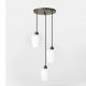 Pendule, Lustre suspendate - Lustra design italian din alama si sticla Talis