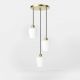Pendule, Lustre suspendate - Lustra design italian din alama si sticla Talis