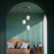 Pendule, Lustre suspendate - Lustra design italian din alama si sticla Talis
