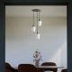 Pendule, Lustre suspendate - Lustra design italian din alama si sticla Talis
