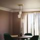 Pendule, Lustre suspendate - Lustra design italian din alama si sticla Talis