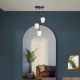 Pendule, Lustre suspendate - Lustra design italian din alama si sticla Talis