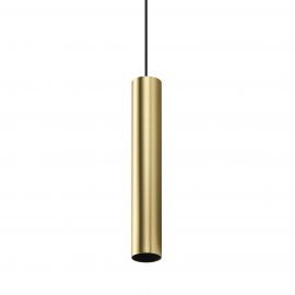 Pendule, Lustre suspendate - Pendul minimalist LOOK SP1 ROUND D40 H400 OTTONE